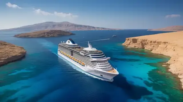 11 Day Greece And Egypt Cruise 2025 2026 - Luxurious cruise ship in Mediterranean waters