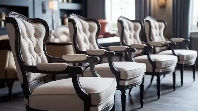 Affordable Chairs - A variety of affordable chairs in a cozy living room
