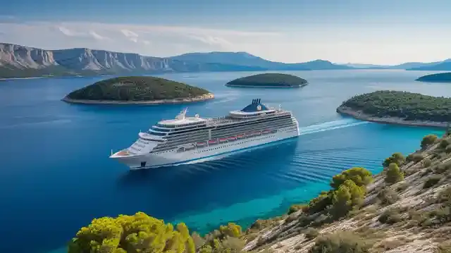 All Inclusive Croatia Cruise - A cruise ship on the Adriatic Sea with Croatian islands
