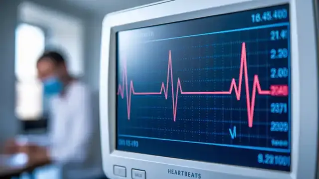 Atrial Fibrillation - Can Some Common Medications Cause It - Heart monitor showing irregular heartbeats in a clinical setting