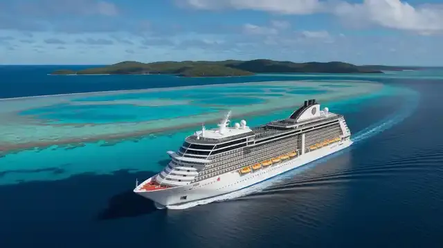 Australia Cruises 2025 And 2026 - Cruise ship near Australia's vibrant coast