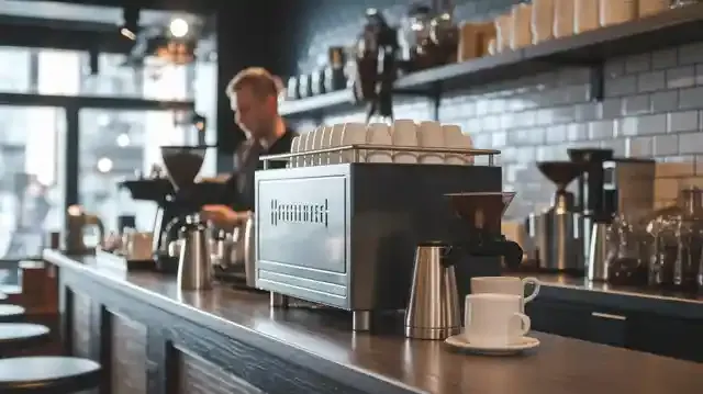 Exploring Part Time Barista Jobs - A cafe interior with active barista and equipment