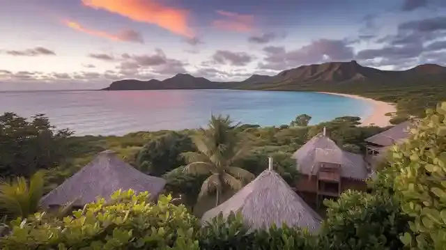 Galapagos Islands All Inclusive 2025 - Idyllic Galapagos Islands resort with bungalows and beach