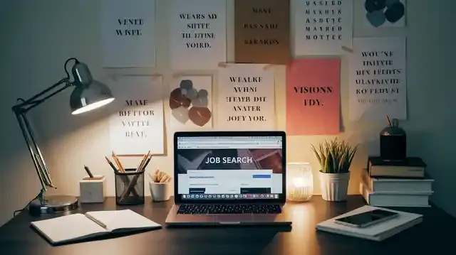 How To Manifest A Job - Inspirational home office setup for career manifesting