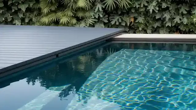 Pool Covers: All You Need To Know - Detailed image of a swimming pool with a cover