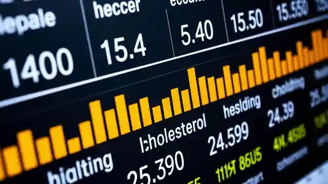 What’s A Normal Cholesterol Level - A medical chart illustrating cholesterol levels and heart health focus